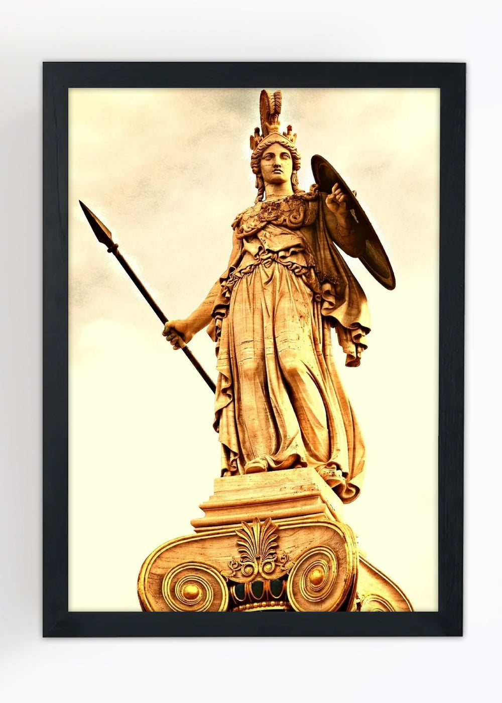 Quadro Atena Filha de Zeus e Métis - Com vidro