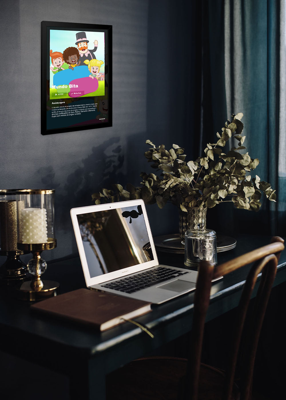 Quadro Decorativo Mundo Bita - Com vidro