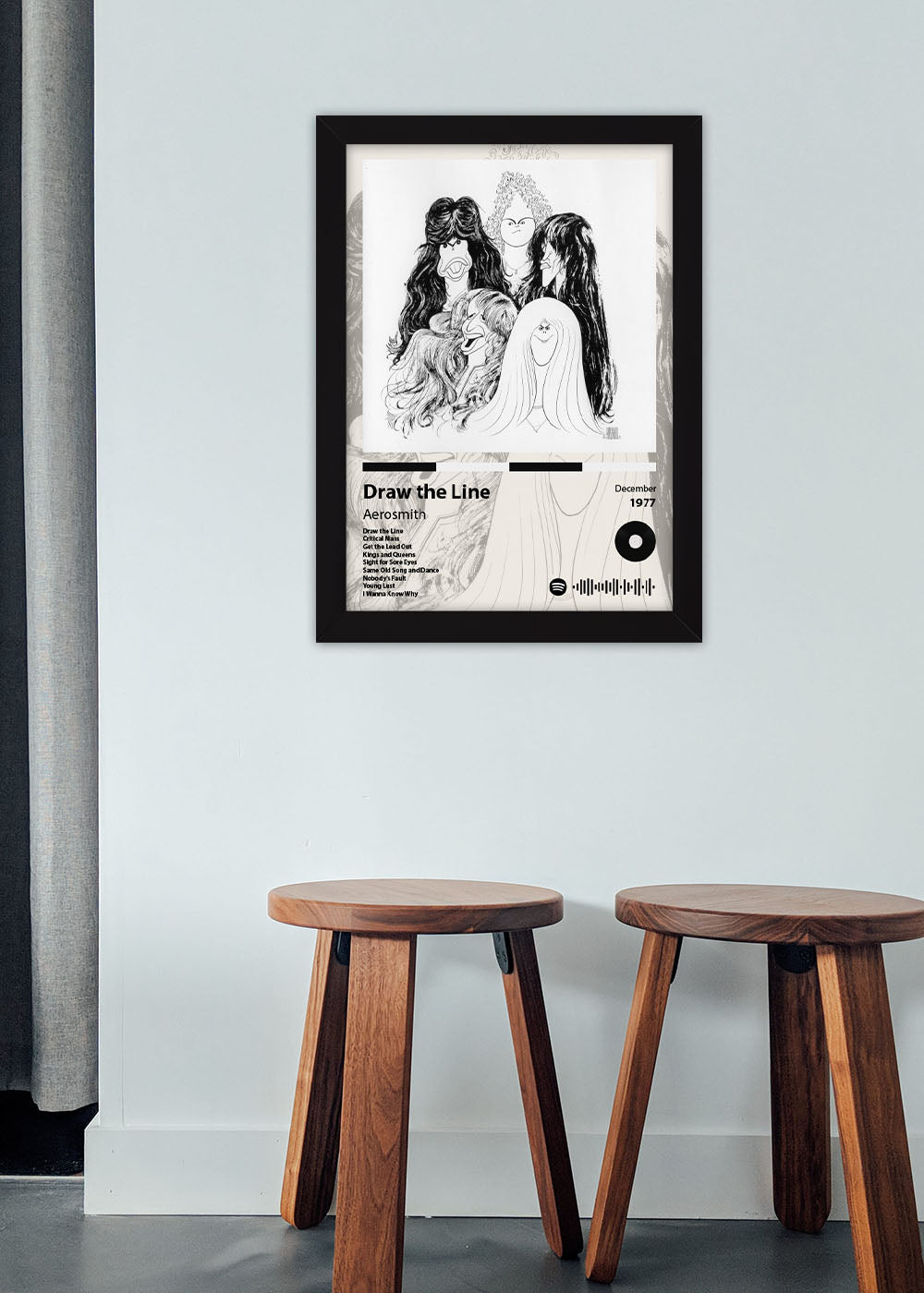 Quadro Draw the Line  - Aerosmith - Com vidro