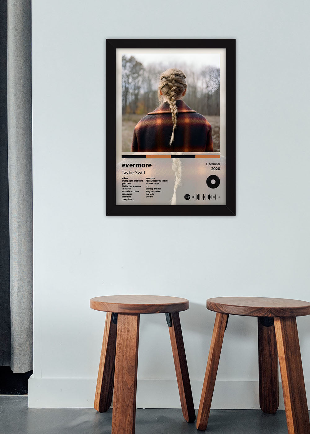 Quadro Decorativo evermore - Taylor Swift