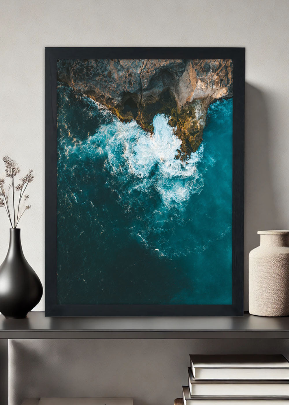 Quadro Decorativo A Maré Paisagem - Com vidro