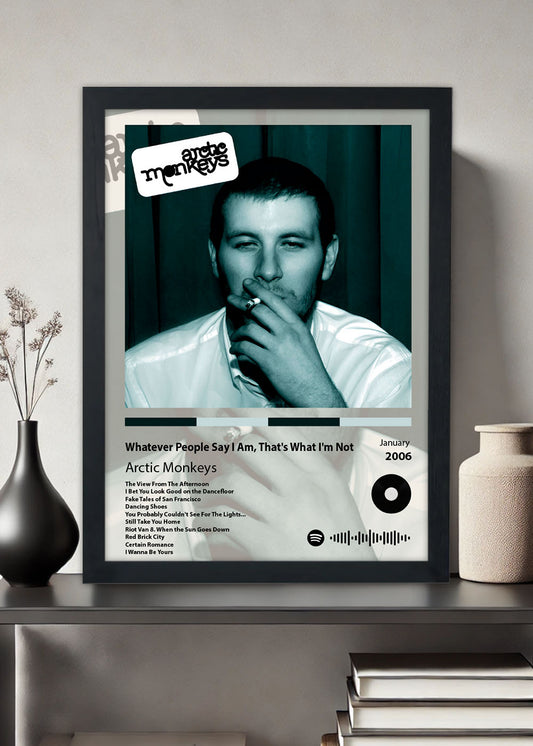 Quadro Decorativo Whatever... Arctic Monkeys - Com vidro