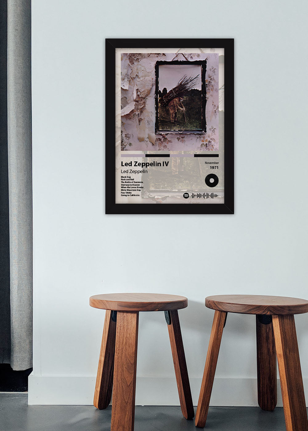 Quadro Decorativo Led Zeppelin IV - Led Zeppelin - Com vidro