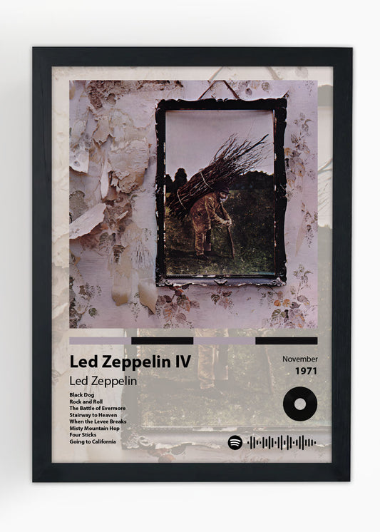 Quadro Decorativo Led Zeppelin IV - Led Zeppelin - Com vidro