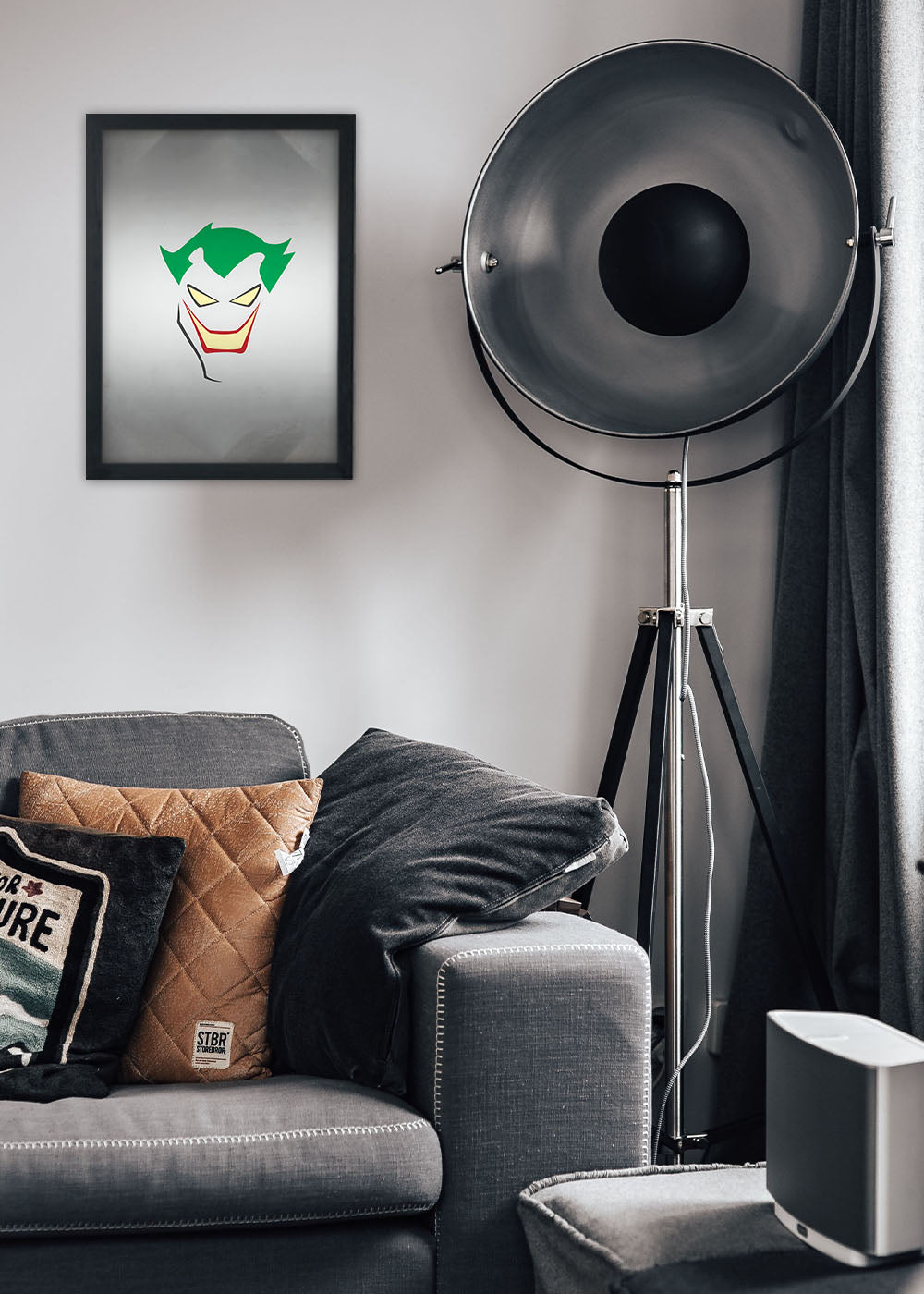 Quadro Decorativo Coringa - DC - Com vidro