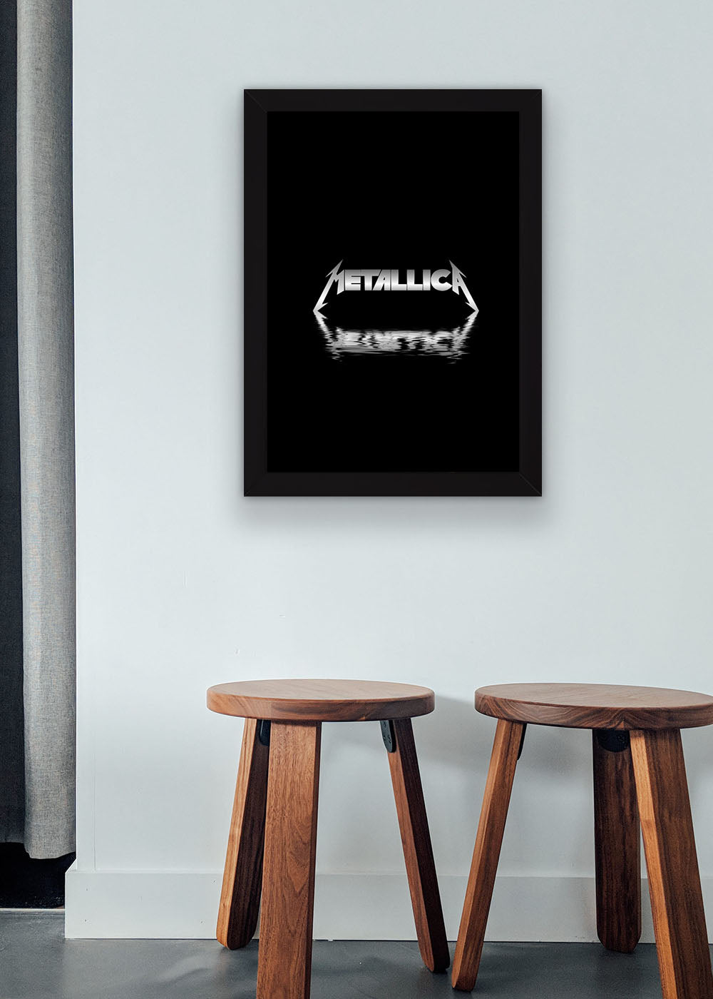 Quadro Metallica - Com vidro