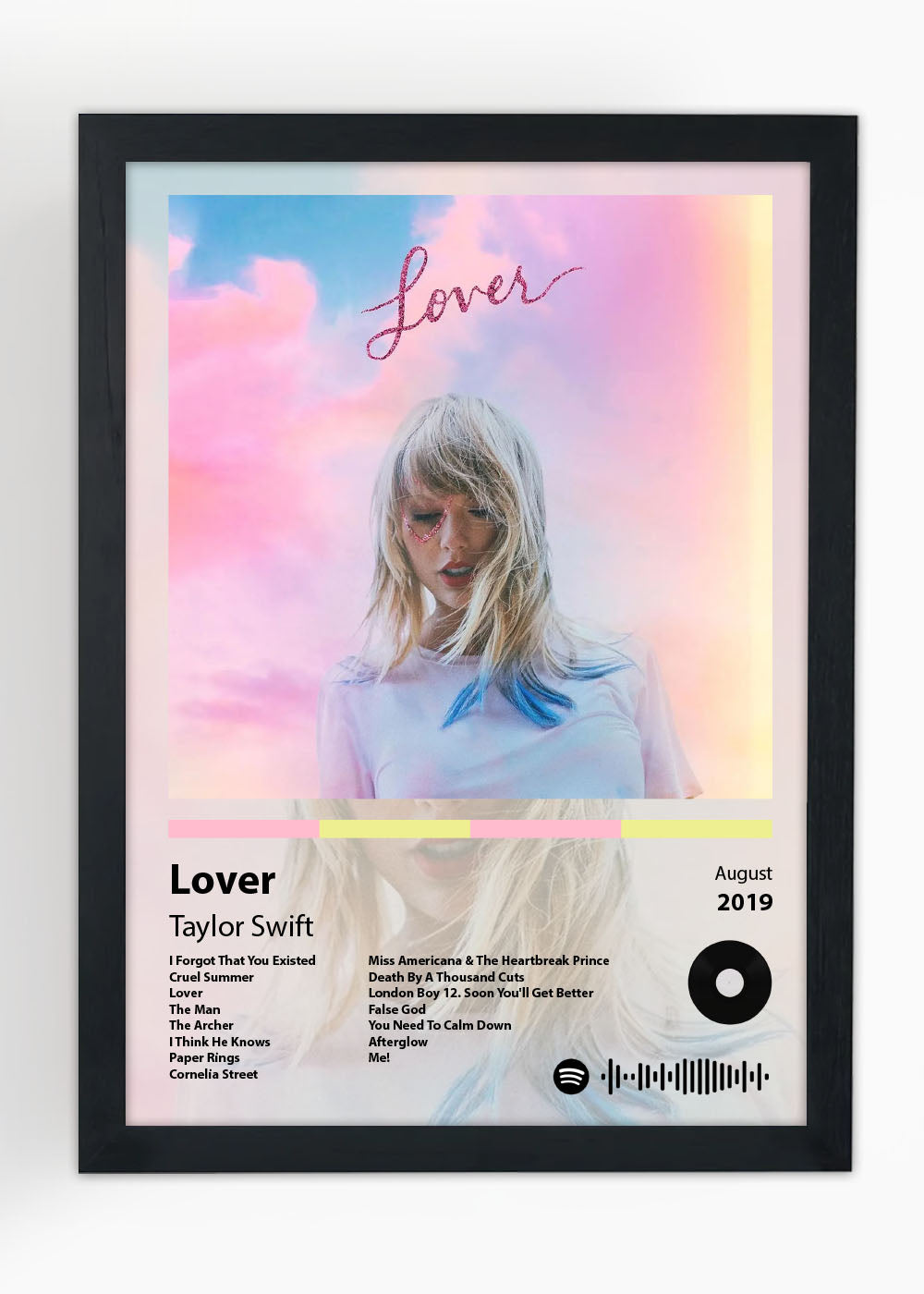 Quadro Decorativo Lover - Taylor Swift