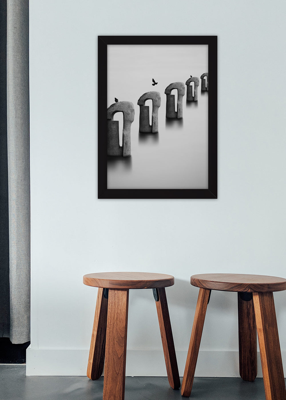 Quadro A Pintura Abstrata - Com vidro