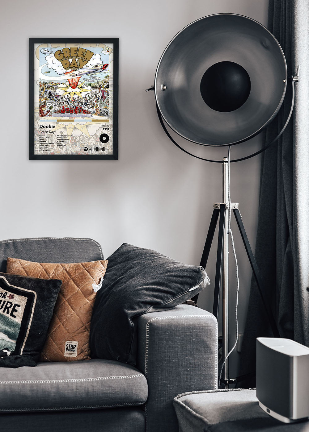 Quadro Decorativo Dookie - Green Day - Com vidro