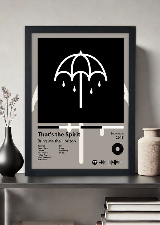 Quadro Decorativo That's the Spirit Bring Me... - Com vidro