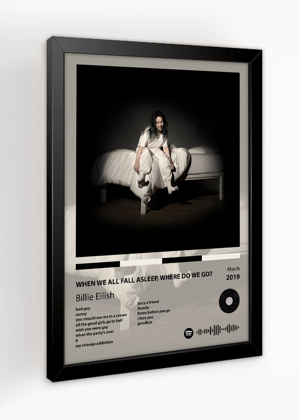 Quadro Decorativo WHEN WE ALL FALL ASLEEP... - Billie Eilish