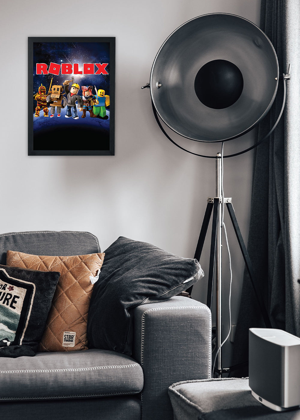 Quadro Decorativo Roblox - Com vidro