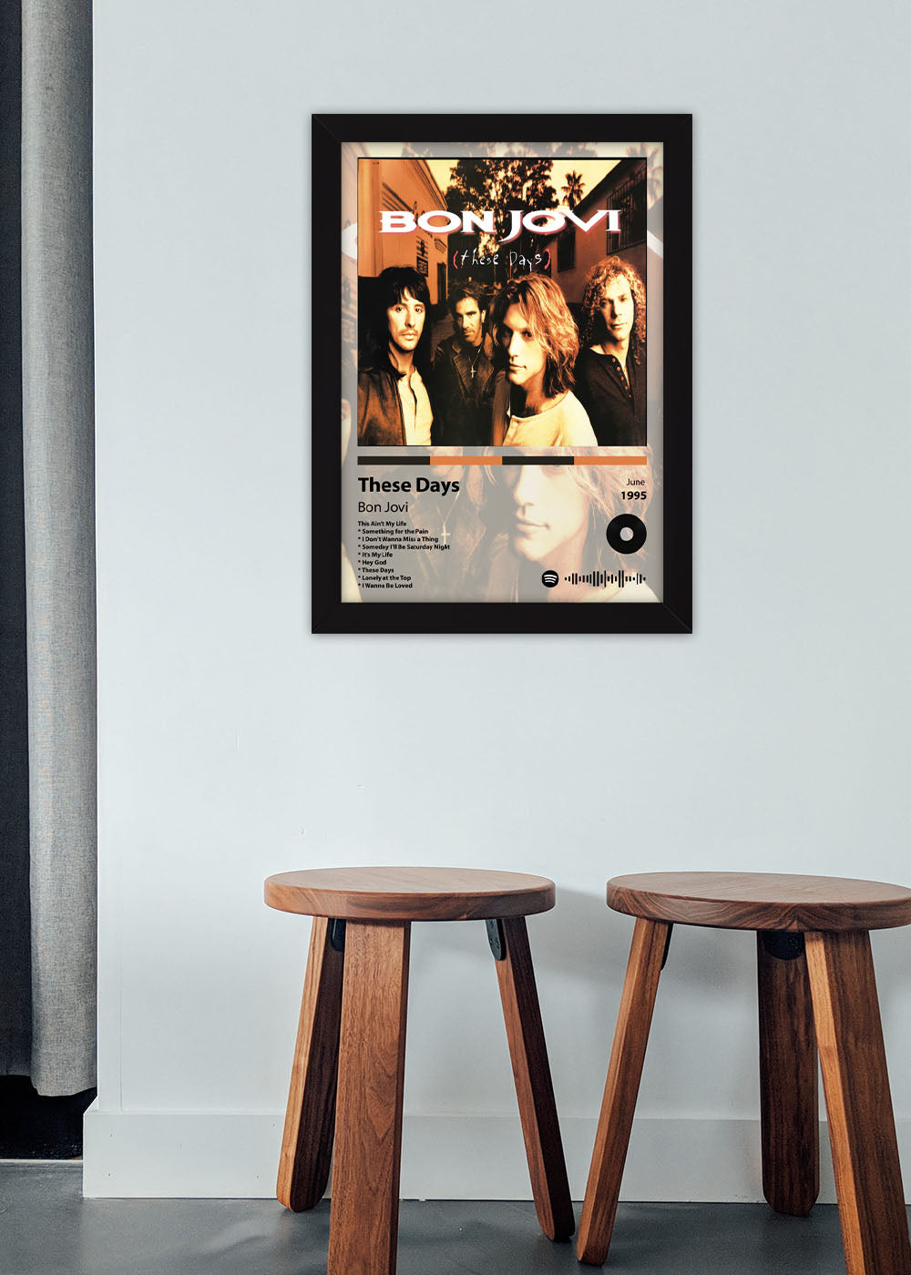 Quadro These Days - Bon Jovi - Com vidro