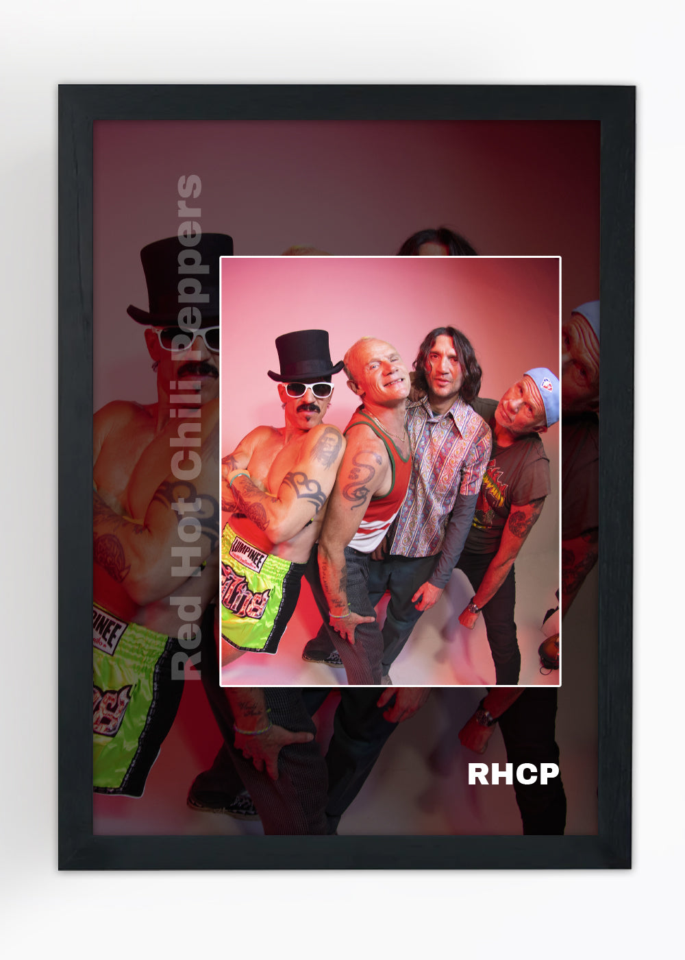 Quadro Red Hot Chili Peppers - Com vidro