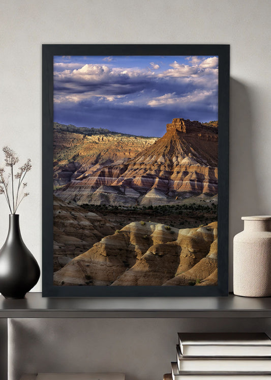 Quadro Decorativo Montanhas da paz - Com vidro
