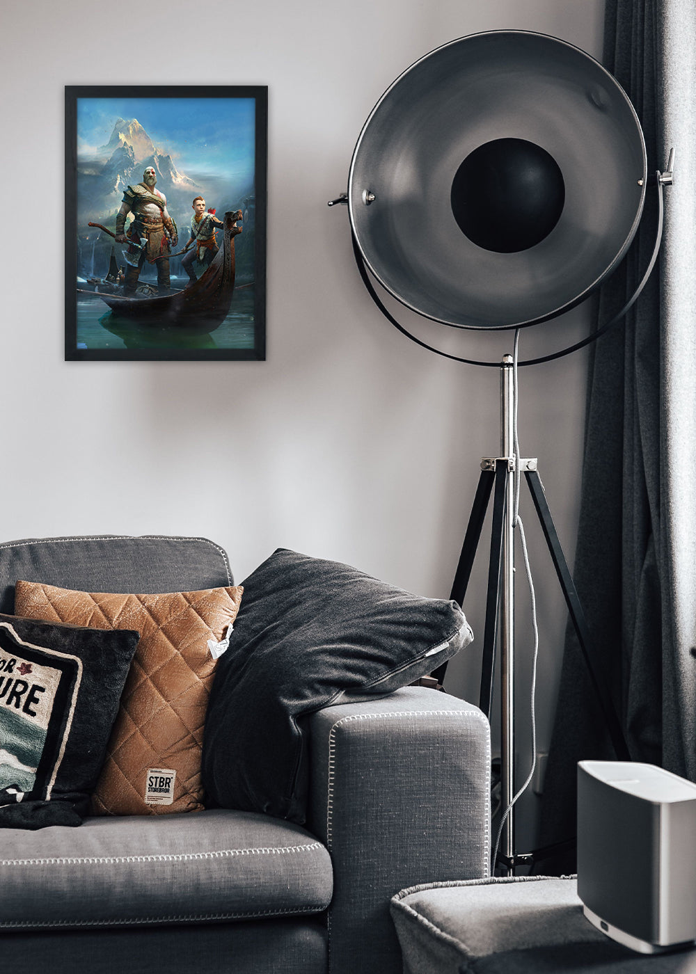 Quadro God of War - Com vidro