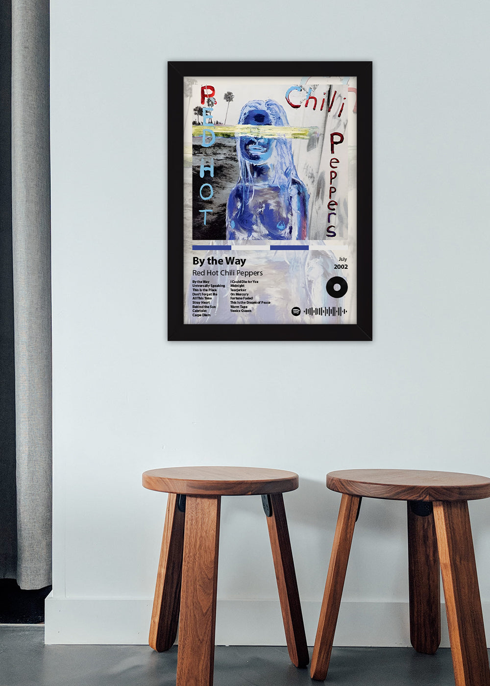 Quadro Decorativo By the Way - Red Hot Chili... - Com vidro