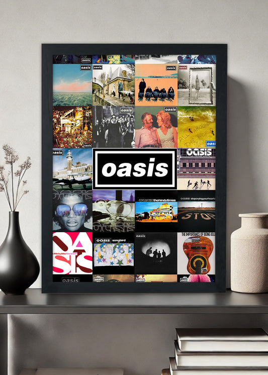 Quadro Decorativo Banda Oasis - Com vidro