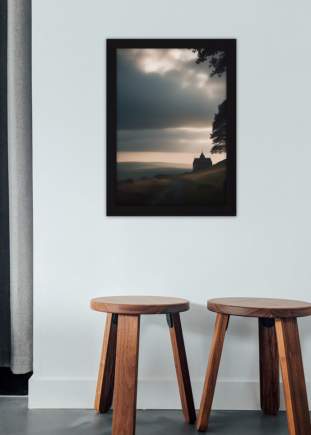 Quadro Decorativo Reino de Midgard - Com vidro