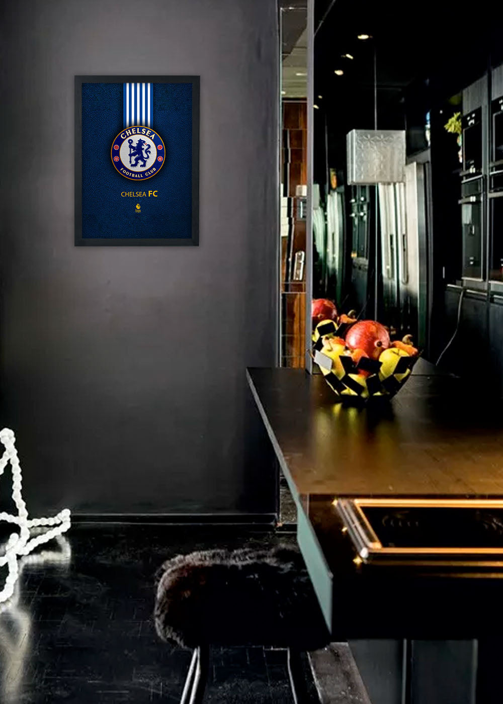 Quadro Medalha do Chelsea - Com vidro