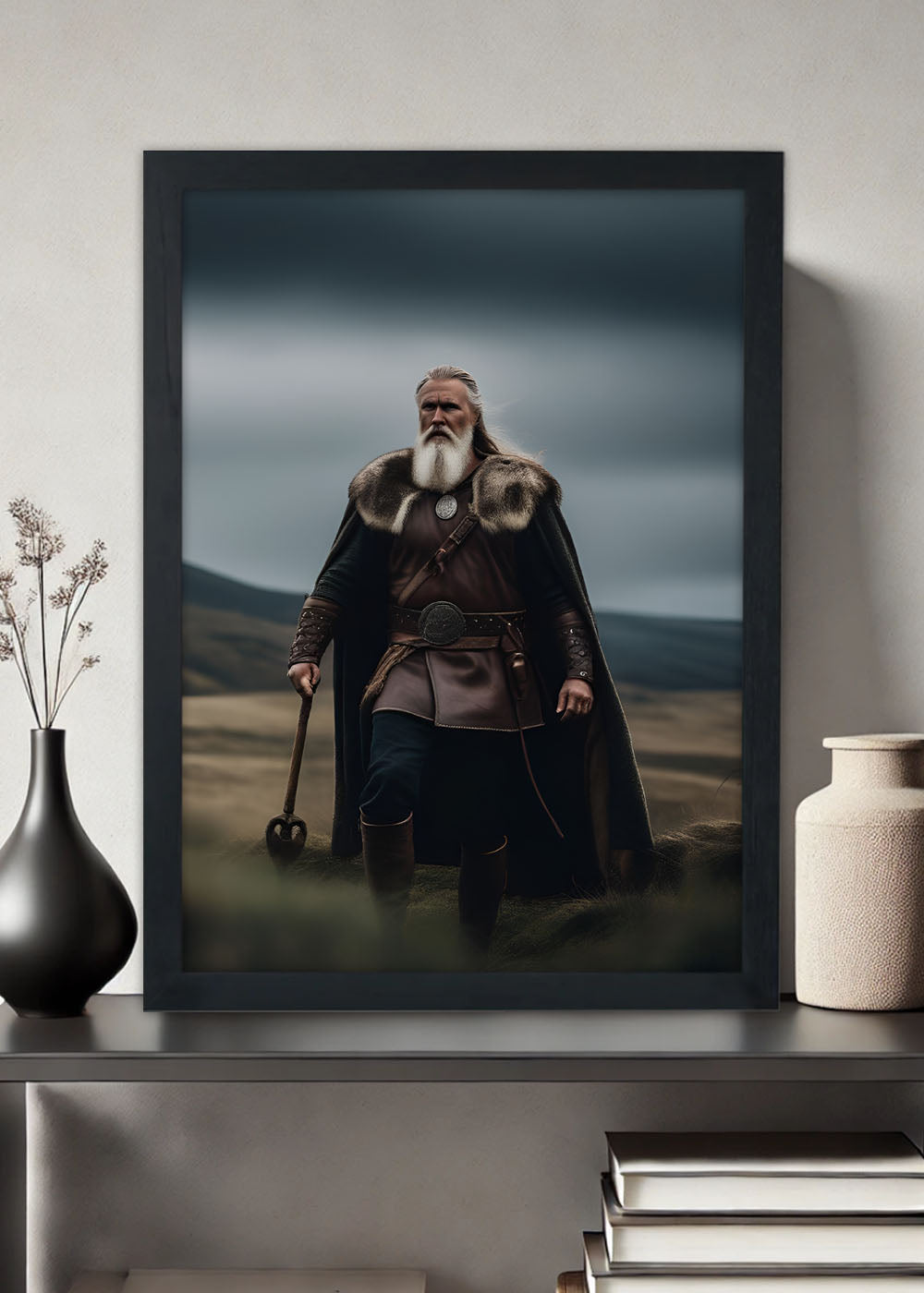 Quadro Decorativo Reino de Midgard - Com vidro