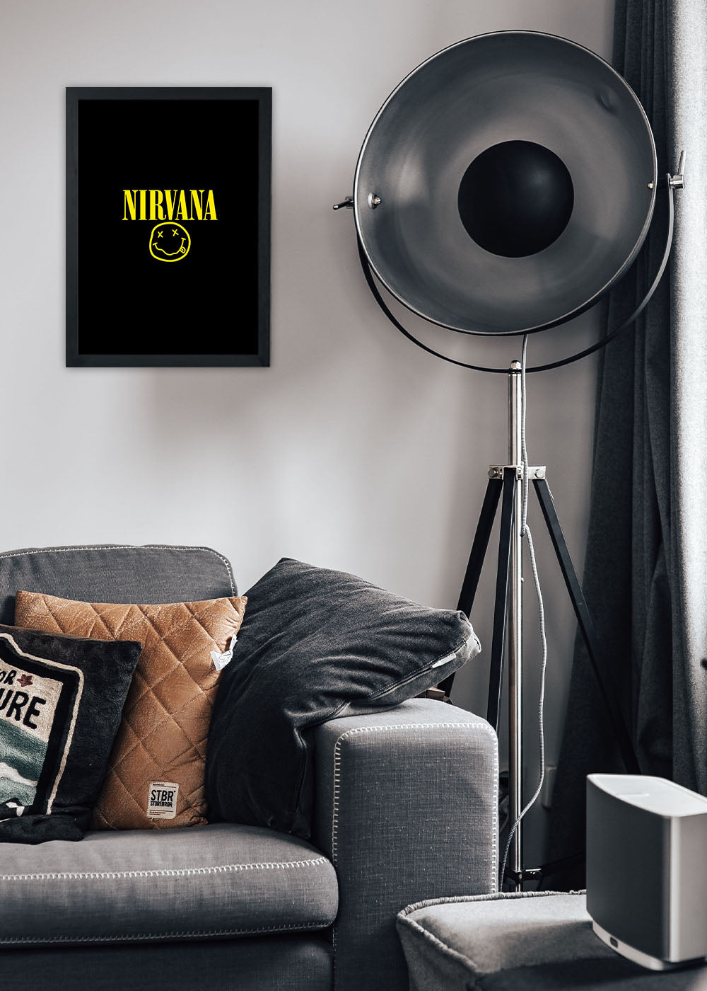 Quadro Banda Nirvana - Com vidro