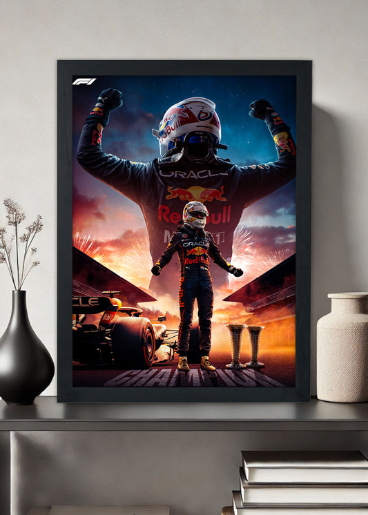 Quadro Max Verstappen - Com vidro