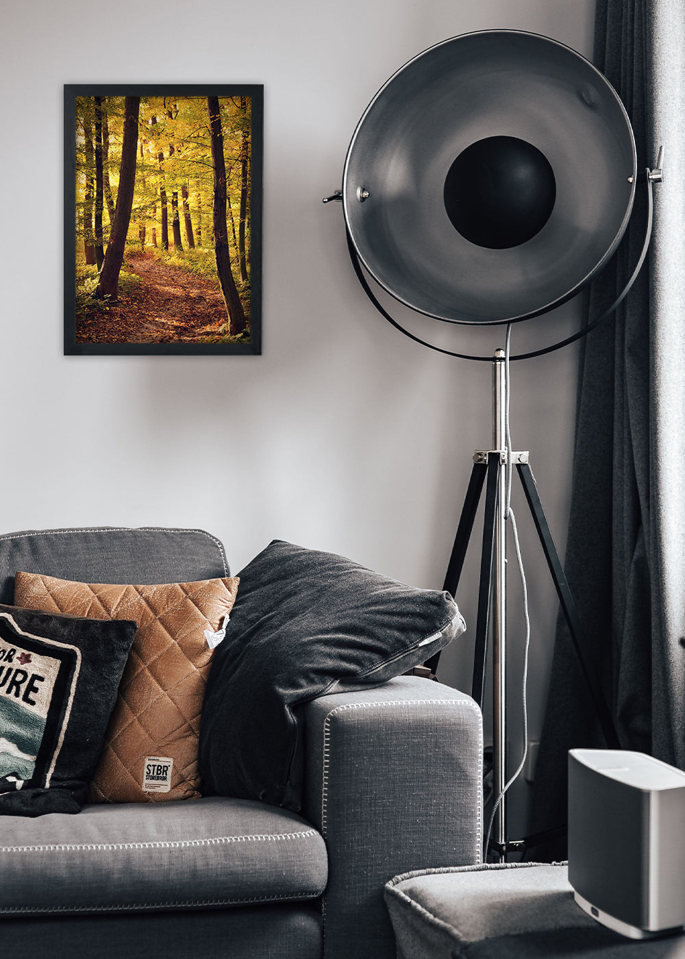 Quadro Decorativo Paisagem florestal - Com vidro