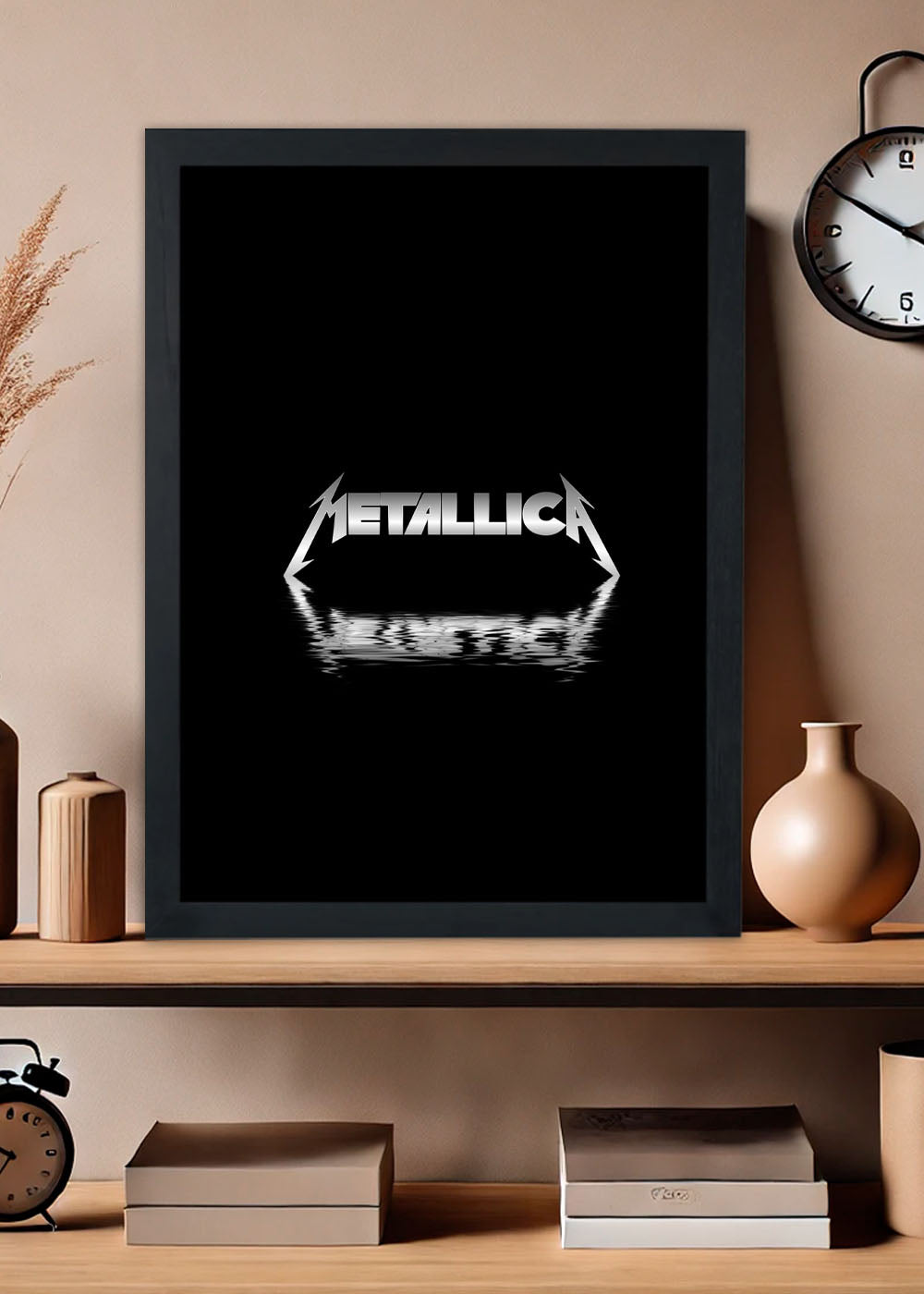 Quadro Metallica - Com vidro
