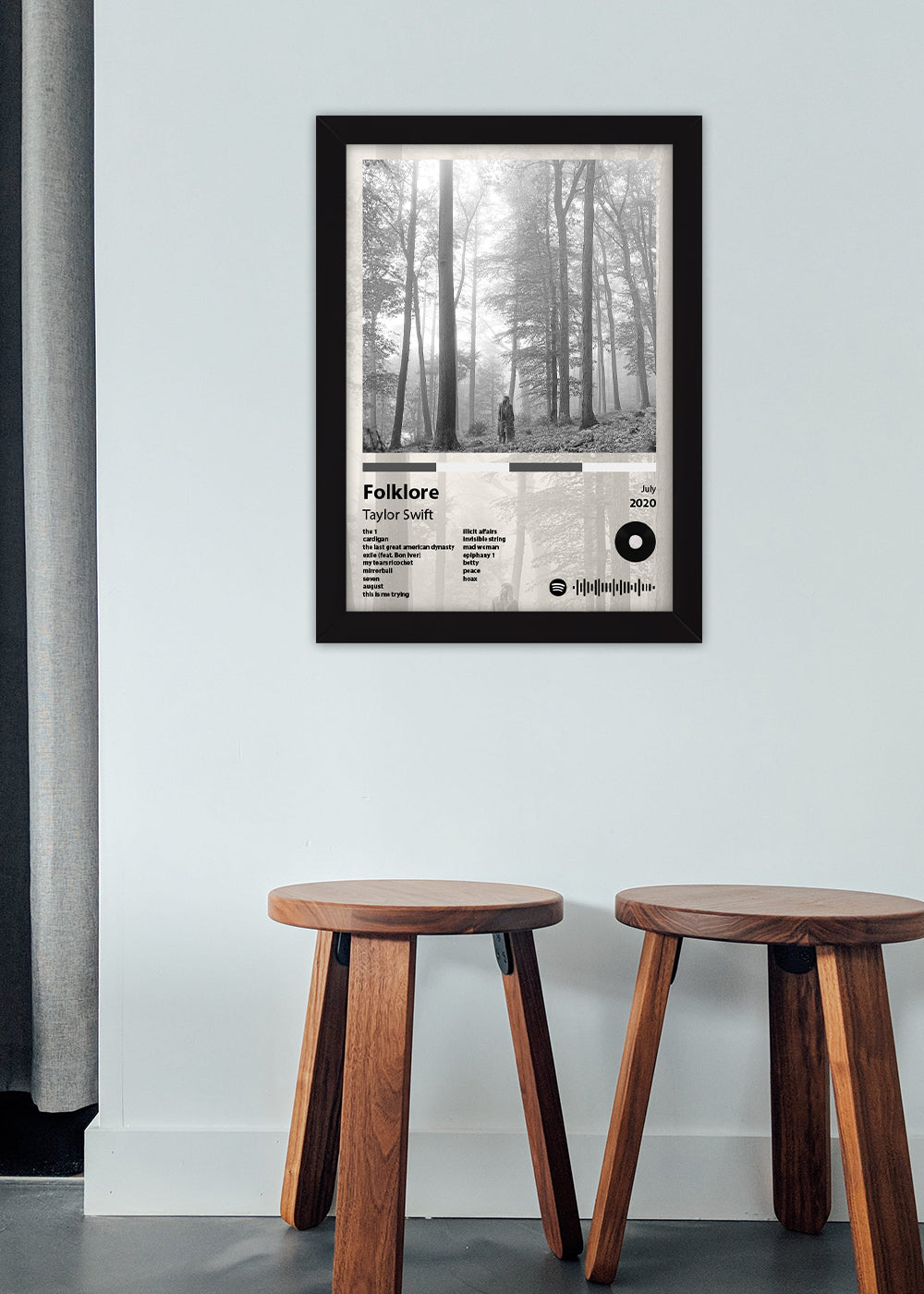 Quadro Decorativo Folklore - Taylor Swift