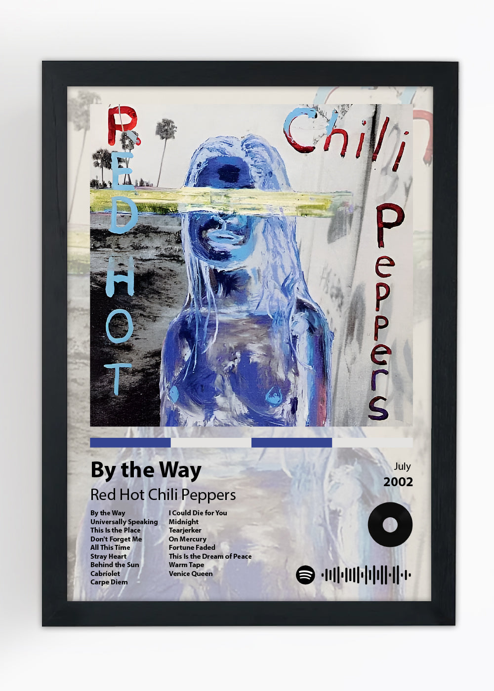 Quadro Decorativo By the Way - Red Hot Chili... - Com vidro