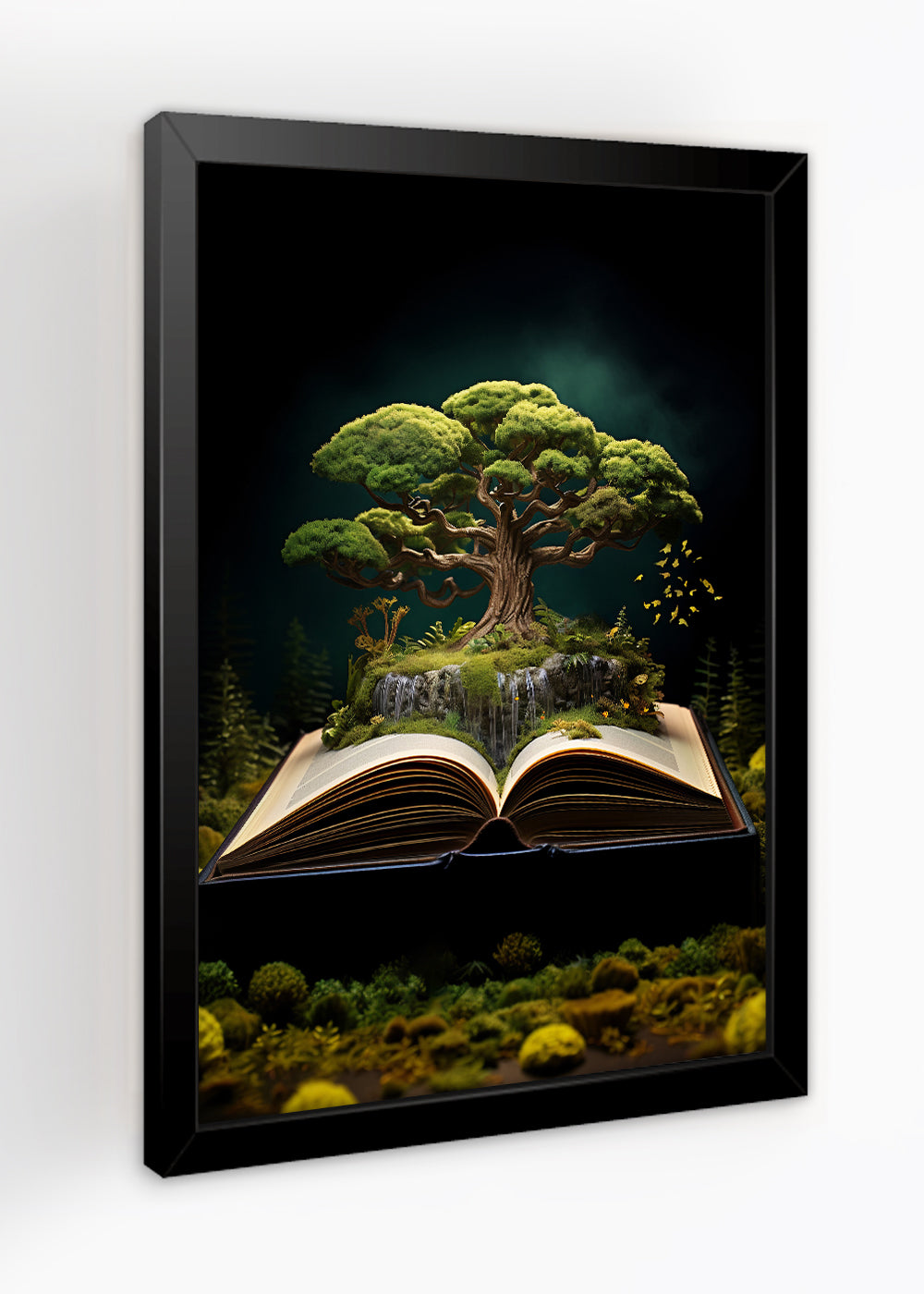 Quadro Decorativo Historia do livro - Paisagens - Com vidro