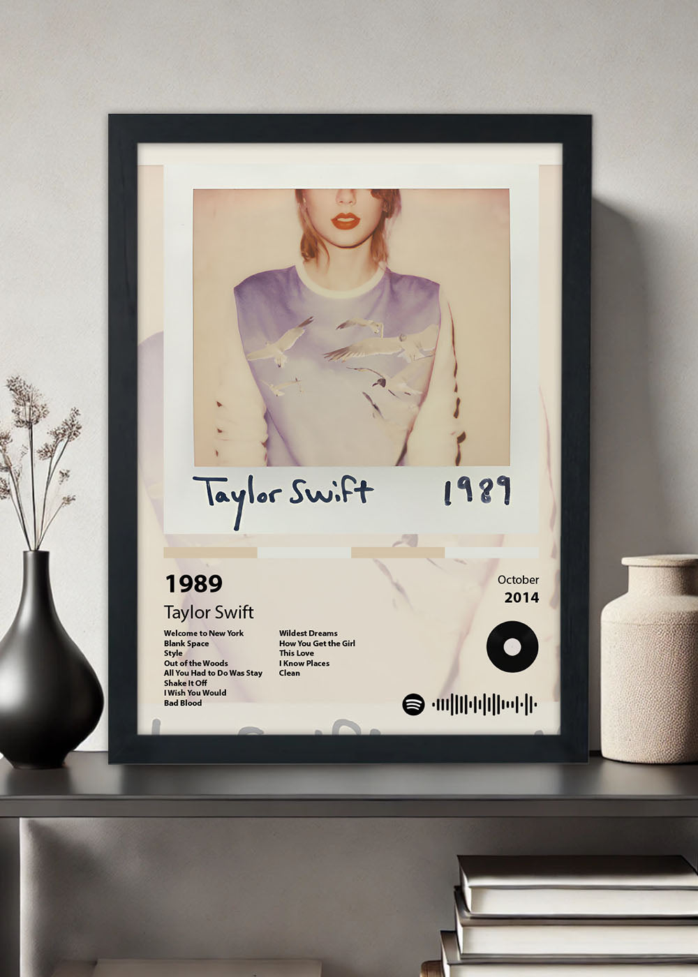 Quadro Decorativo 1989 - Taylor Swift - Com vidro