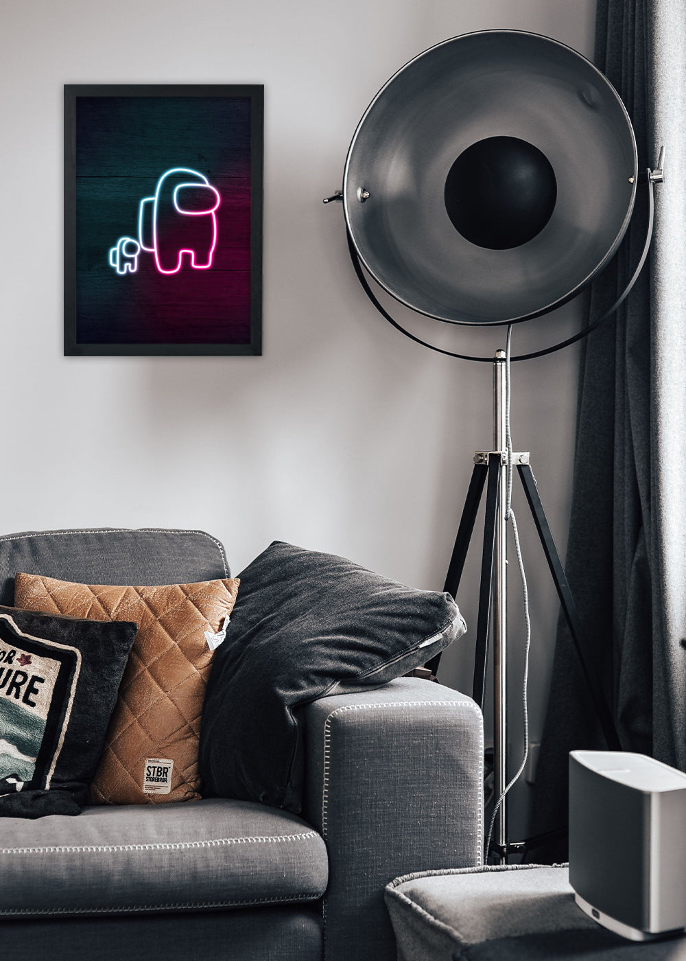 Quadro Decorativo Among Us - Com vidro