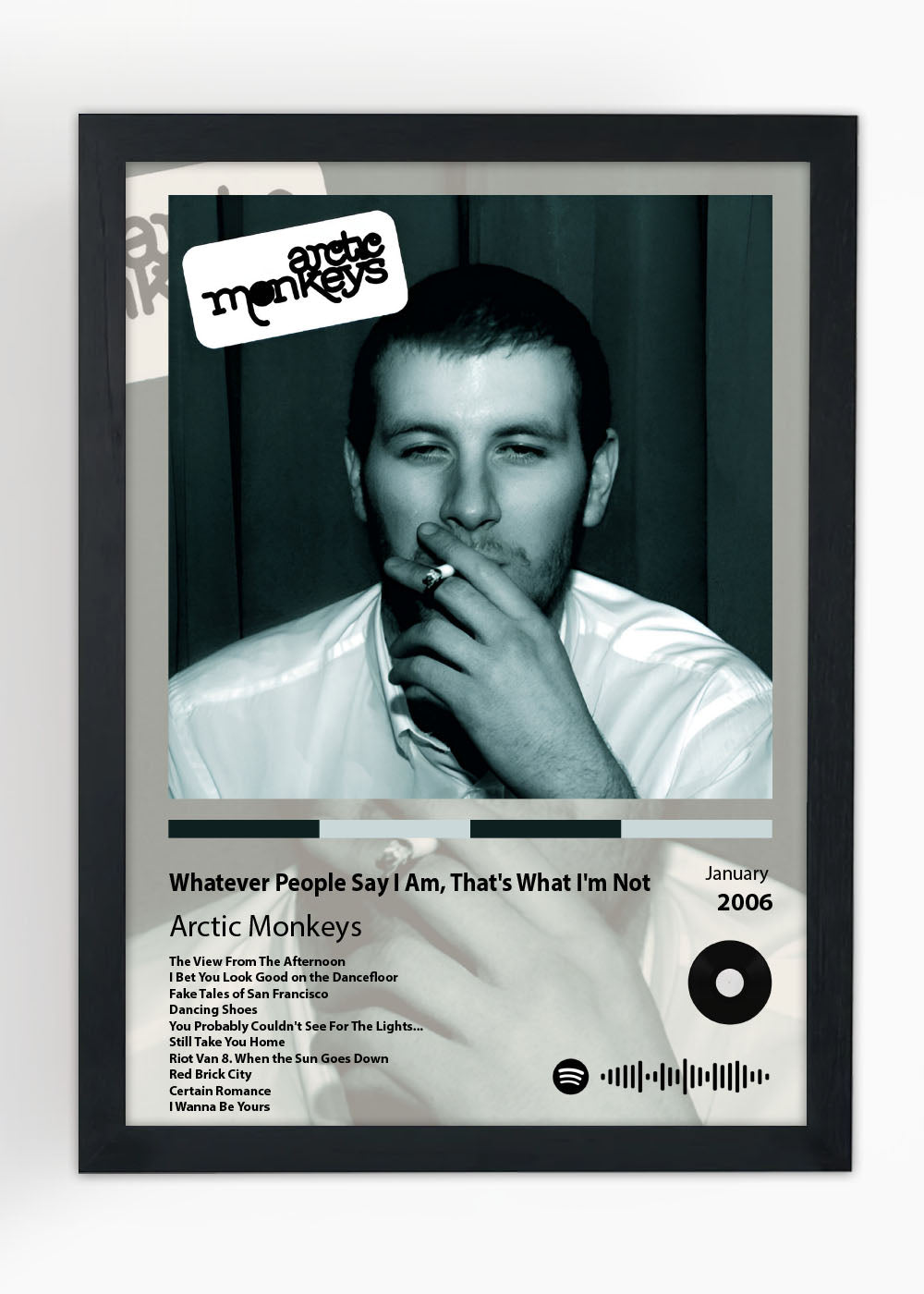 Quadro Decorativo Whatever... Arctic Monkeys - Com vidro