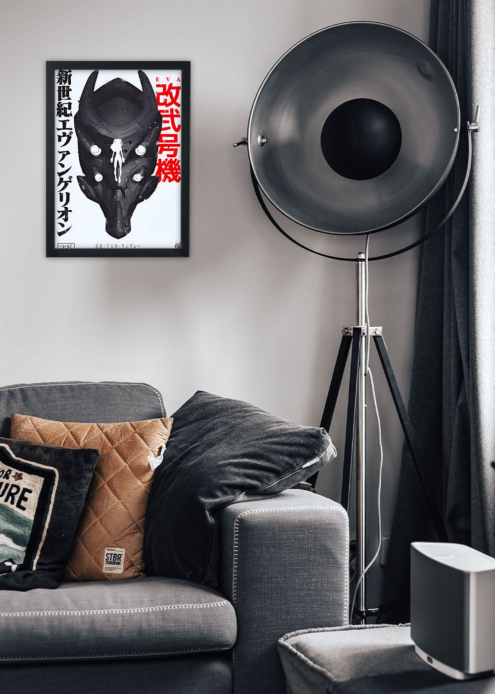 Quadro Decorativo Evangelion - Anime - Com vidro