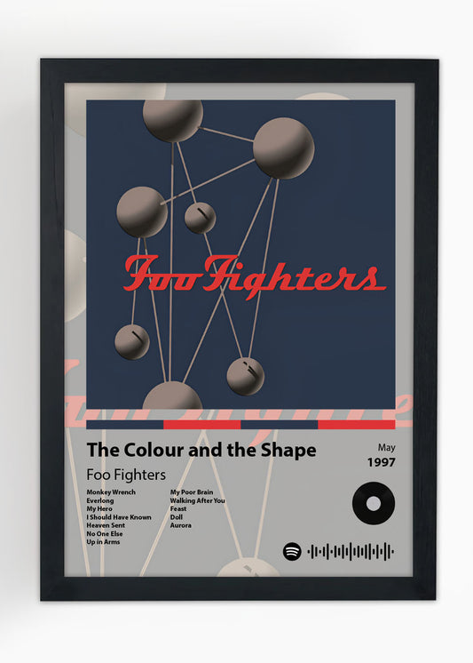 Quadro Decorativo The Colour And...... Foo Fighters - Com vidro