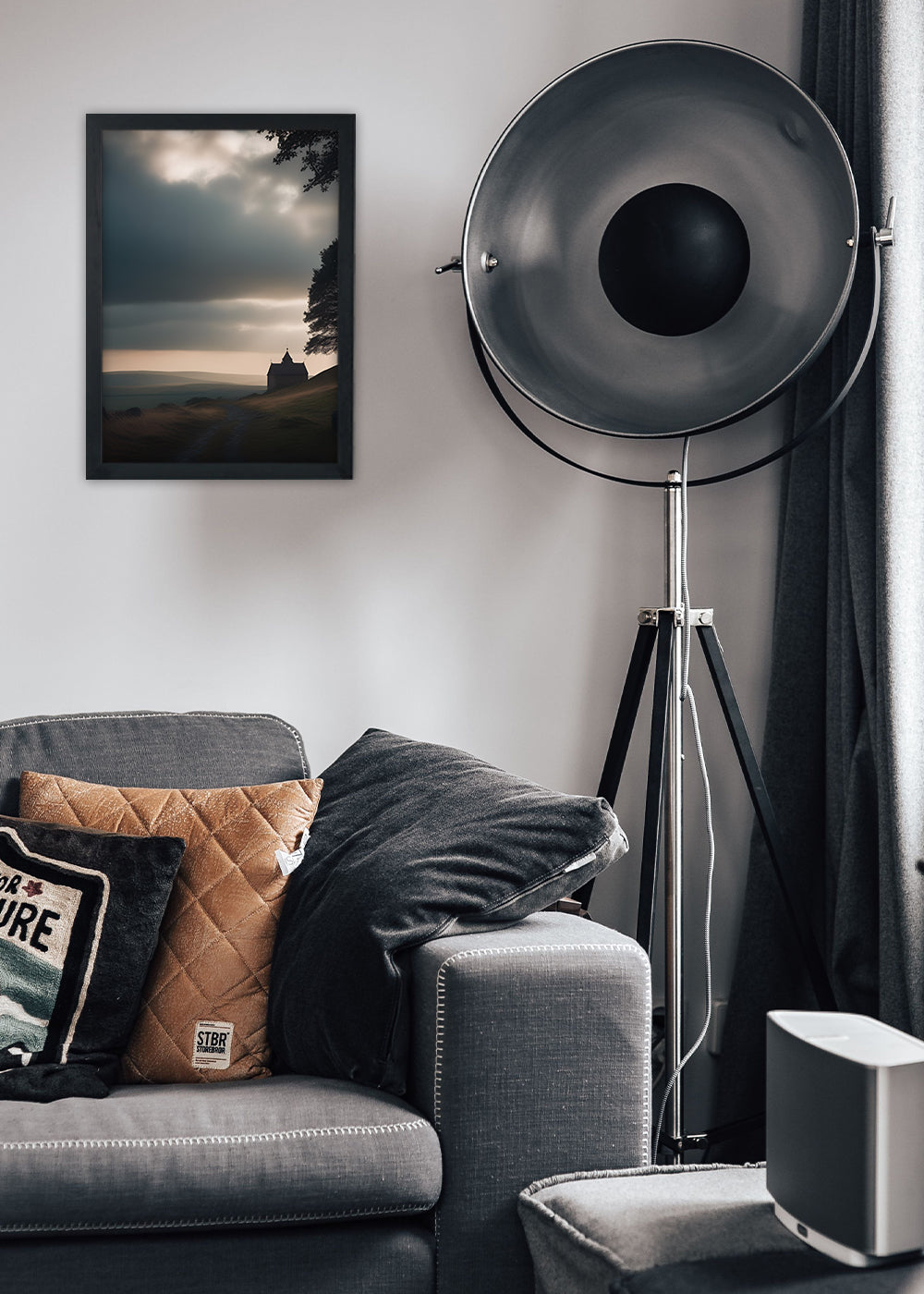 Quadro Decorativo Reino de Midgard - Com vidro