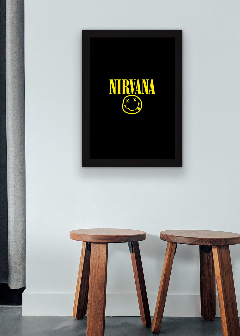 Quadro Banda Nirvana - Com vidro