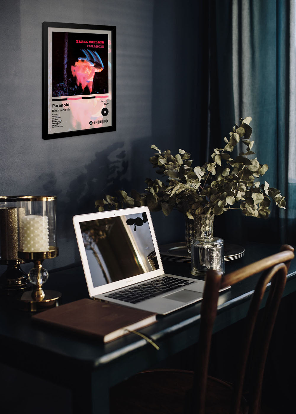 Quadro Decorativo Paranoid - Black Sabbath - Com vidro