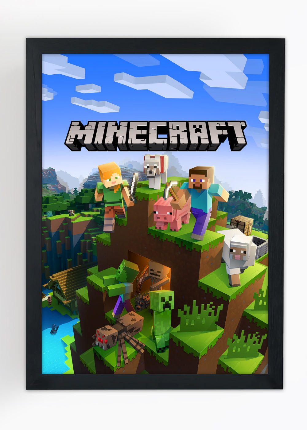 Quadro Minecraft vanilla - Com vidro