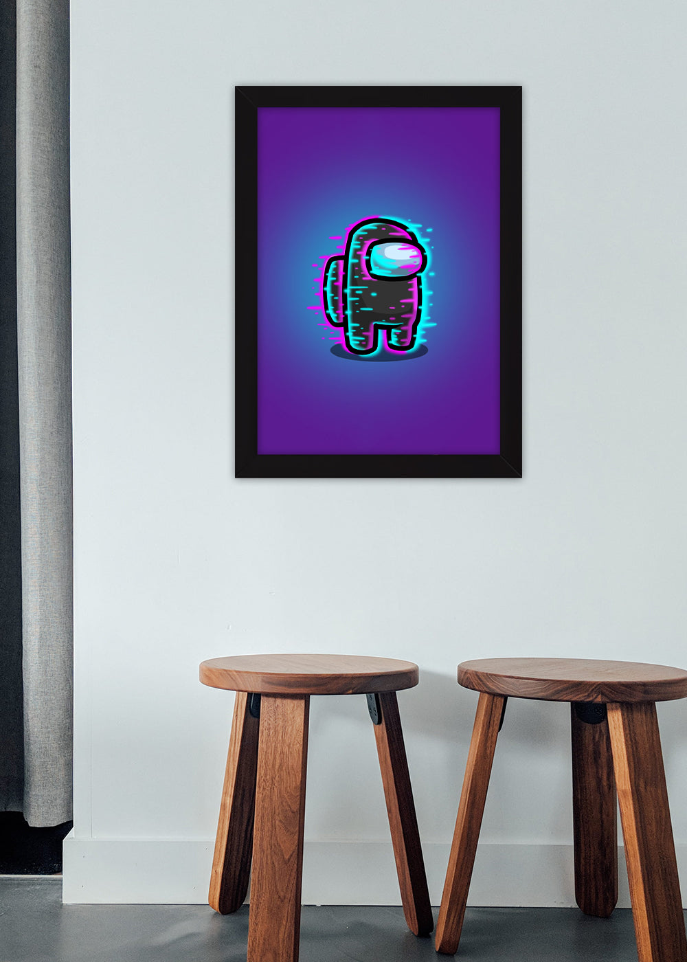 Quadro Decorativo Among Us - Com vidro