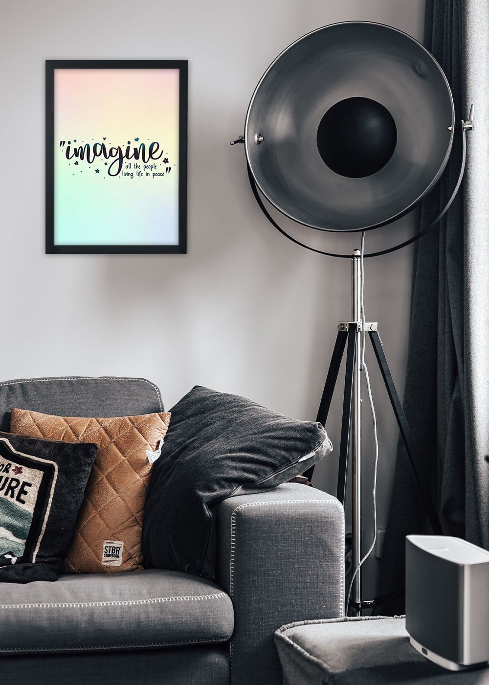 Quadro Decorativo Imagine - Com vidro