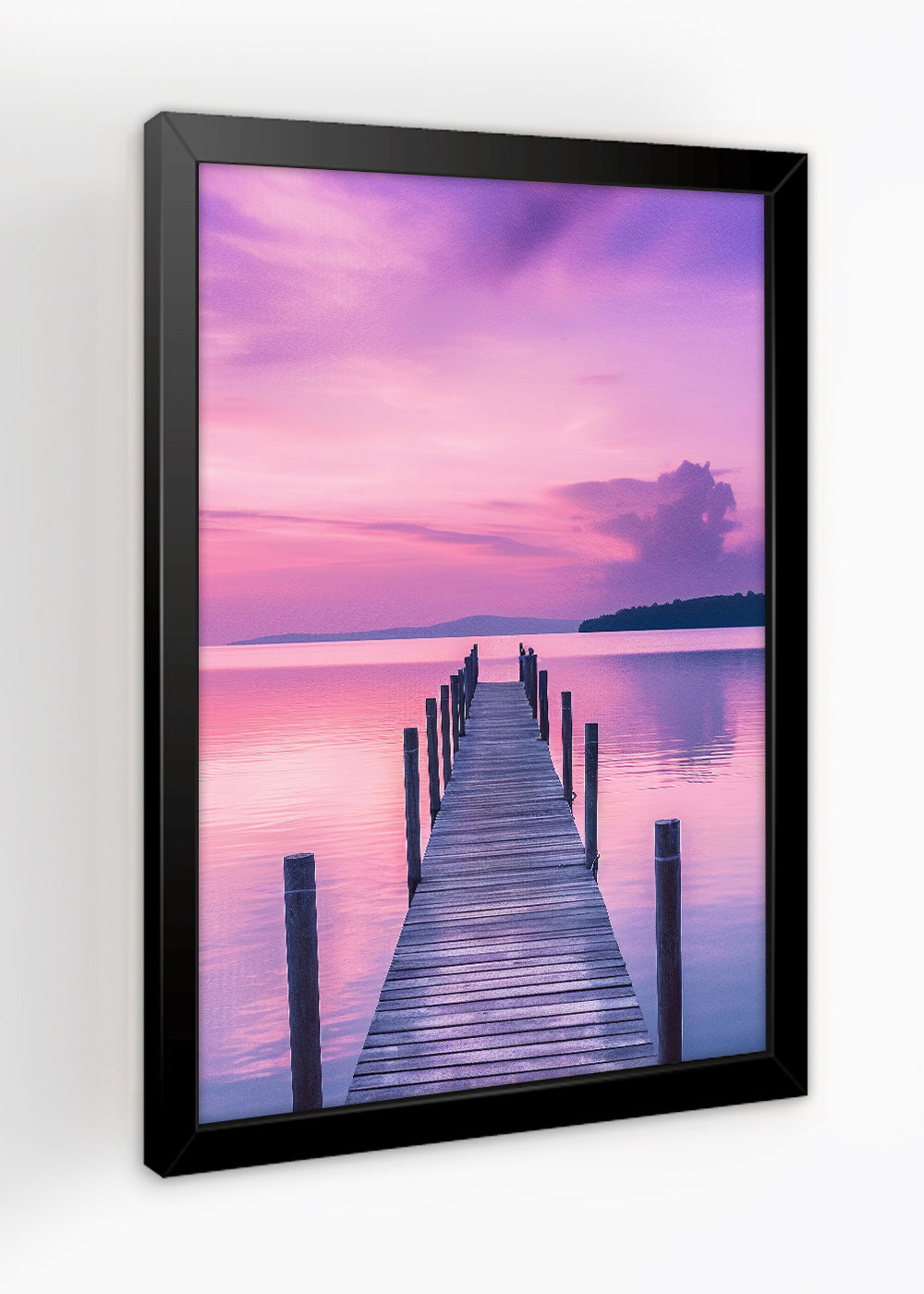 Quadro Decorativo A ponte ao rose - Com vidro