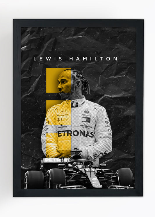 Quadro Decorativo Lewis Hamilton