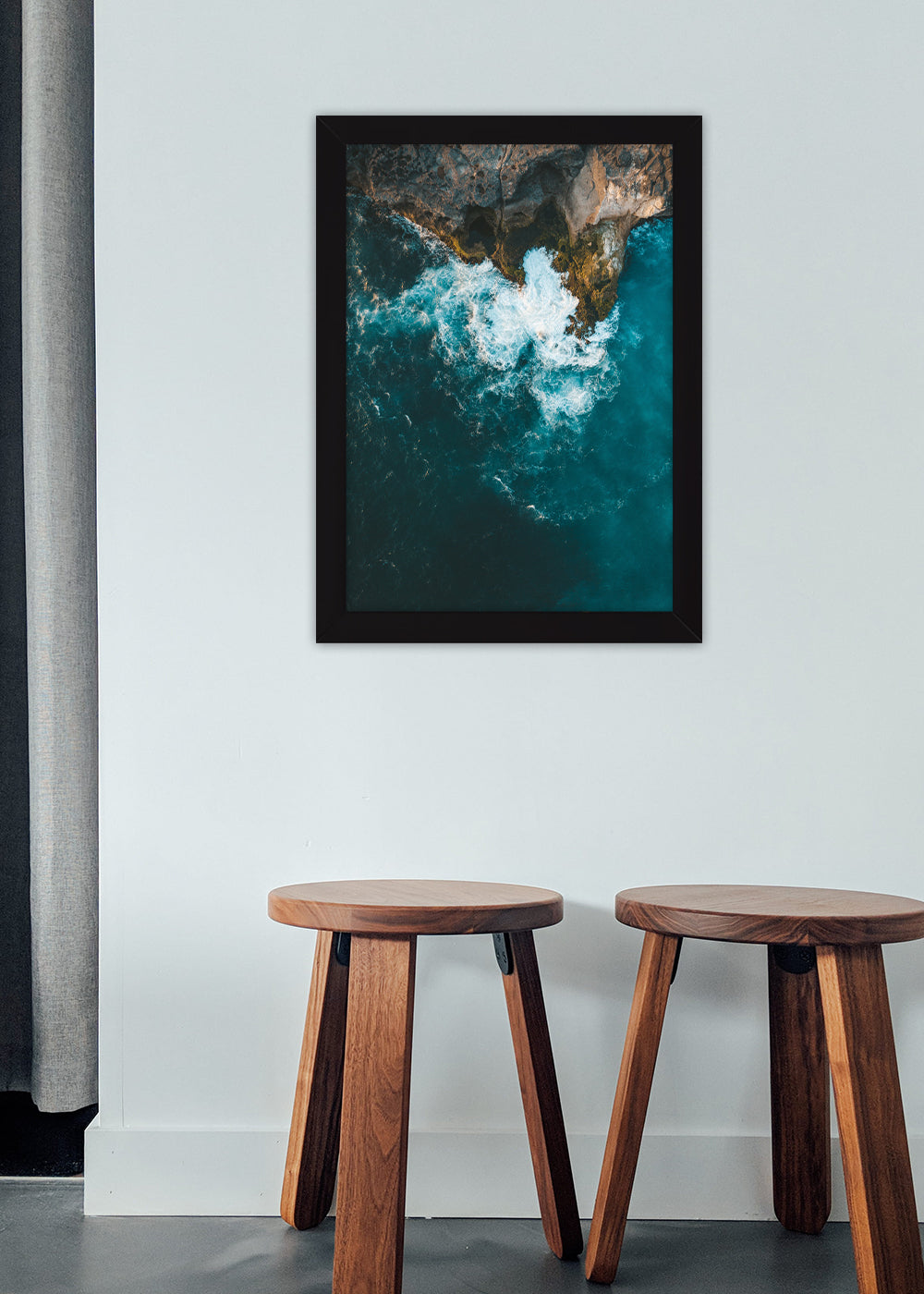 Quadro Decorativo A Maré Paisagem - Com vidro