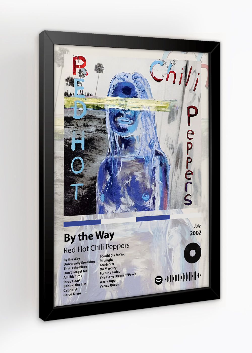 Quadro Decorativo By the Way - Red Hot Chili... - Com vidro