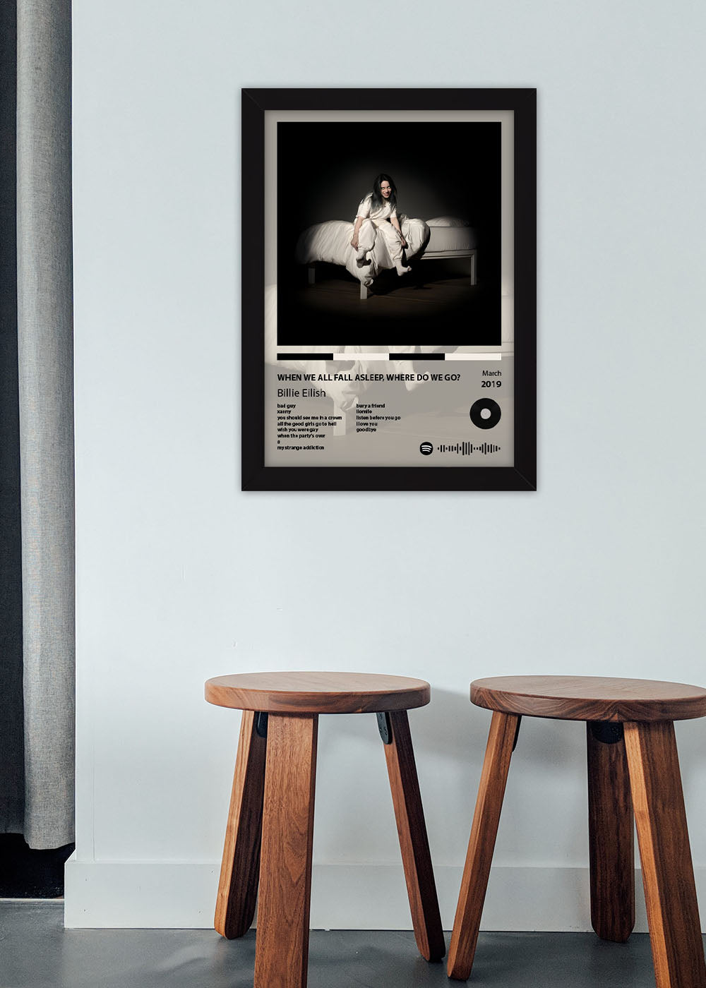 Quadro Decorativo WHEN WE ALL FALL ASLEEP... - Billie Eilish