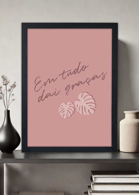 Quadro Decorativo Graças - Com vidro