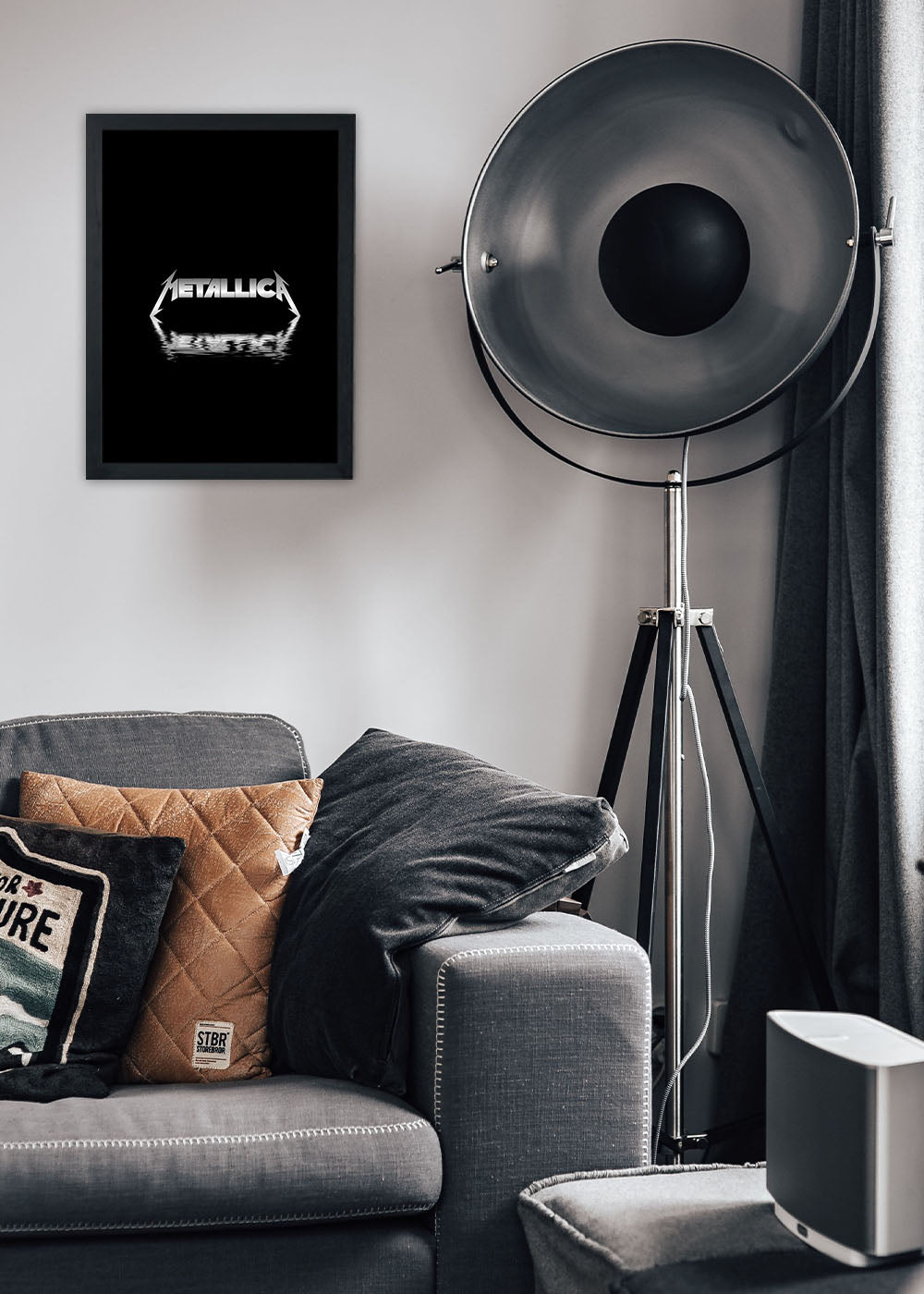 Quadro Metallica - Com vidro